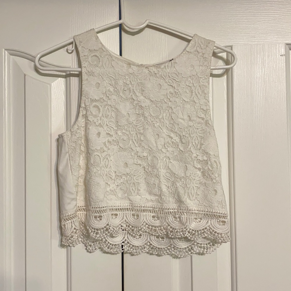 Lace crop top